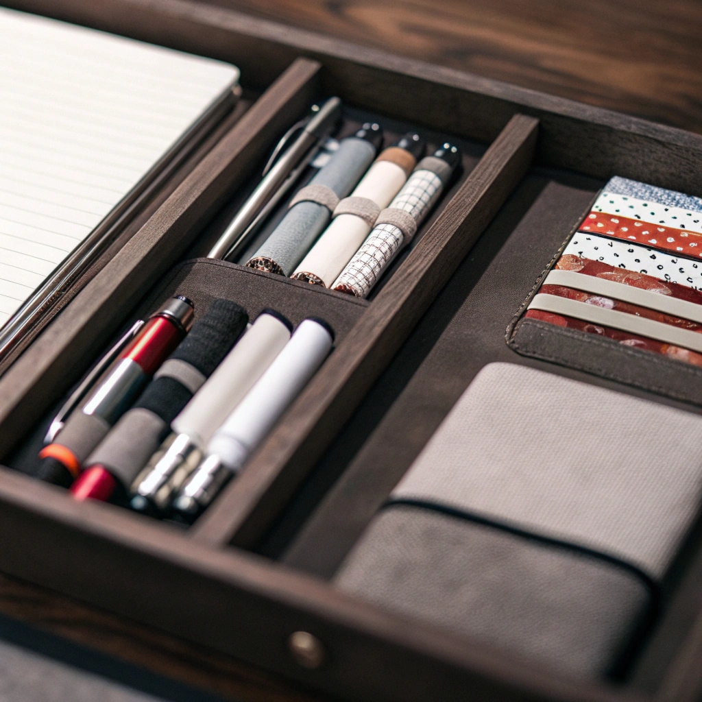 Comfortlightglow Creative Workspace With Curated Stationery Collection